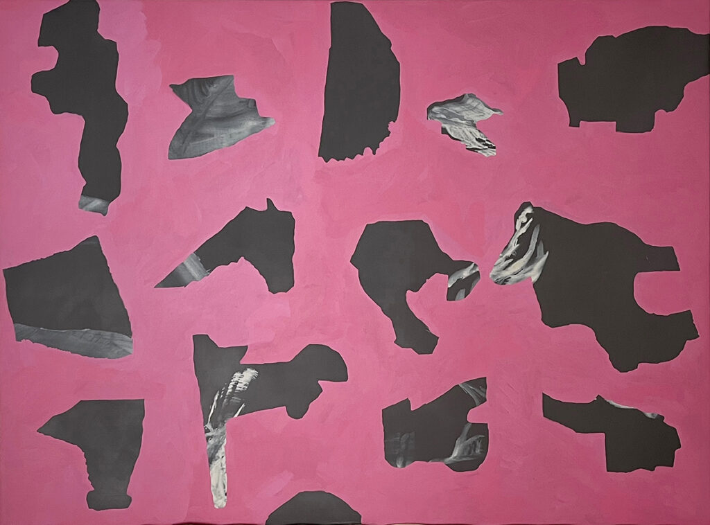 Sans titre, acrylique sur toile, 150×200, 2025